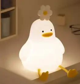 윰스모르 플라워덕 LED 무드등 타이머 취침등 수면등, 혼합색상