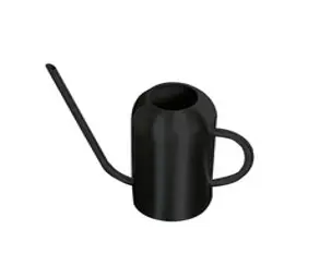 전참시 원진아 북유럽 심플 스테인레스 화분 물뿌리개 물조리개, 반원턱1.5리터 블랙