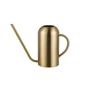 스테인레스 화분 물조리개 전참시 원진아 심플 물조리개, 반원턱 .5리터 골드