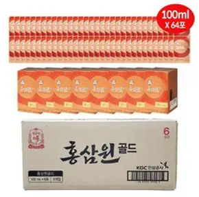 정관장 홍삼원 골드세트 100ml 64포 6400ml, 64개
