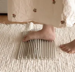 베러메디 국산 발 지압판 지압매트 pvc, 오트밀, 1개