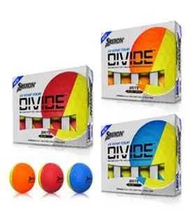 스릭슨 디바이드 반반공 반반골프공 Q스타 3피스 옐로우 레드오렌지블루, Q-STAR DIVIDE-1더즌(12알), 옐로우/오렌지