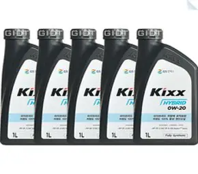 킥스 하이브리드 0w20 1L 100% 합성 엔진오일, 5개, 1000ml