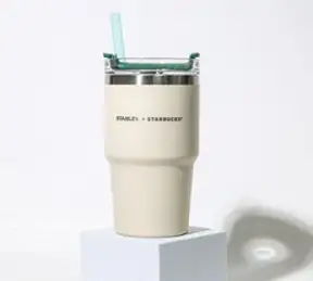 스타벅스 스탠리 텀블러 2023 대용량 591ml 아이보리 파파리브, 1개
