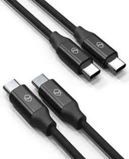 신지모루 C to C PD 고속충전 케이블 60W 2p, 블랙, 2m, 2개