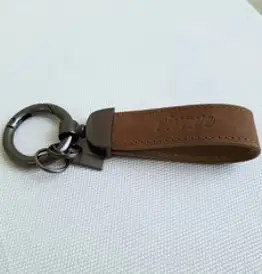 비바브 소가죽 자동차 열쇠고리 키링 5color, 브라운, 1개