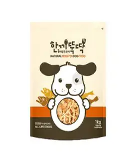 한끼뚝딱 전연령용 황태와 소고기 소프트 습식사료, 1kg, 1개