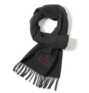 [비비안웨스트우드] 로고 자수 81030007 W00Q7 K410 울 머플러 목도리