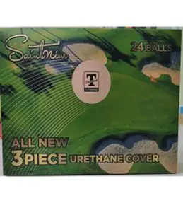티스탠다드 3피스 우레탄 골프공 24입 스핀력 숏게임, 24개입