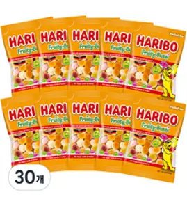 하리보 프리티부시, 100g, 30개