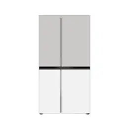 [색상선택형] LG전자 오브제 컬렉션 870L 베이직 상냉장 하냉동 프리스탠딩 양문형 4도어 메탈 디오스 냉장고 방문설치, T875MEE012