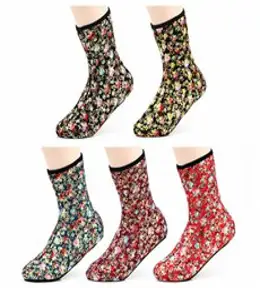 양말명가 여성용 뜨끈뜨끈 불타는 요술버선 귀족 중목 보온 기모 5켤레