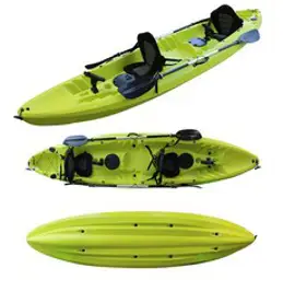 독도카약 물놀이 야외 무동력 투명보트 소형카누 안전, 보트+2패들+2구명조끼+2디럭스백