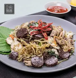 신림동 백순대 양념순대 볶음 2인분 27년전통 순대타운 미림통통 캠핑 음식 밀키트 요리 간편식, 백순대 2인분 (순대+간)