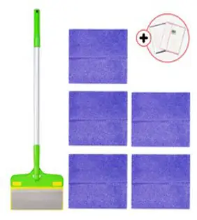 그린피아 만능 싹쓸이 밀대 청소기 6종 세트 ( 핸들1+전용걸레 5장 ), 1세트