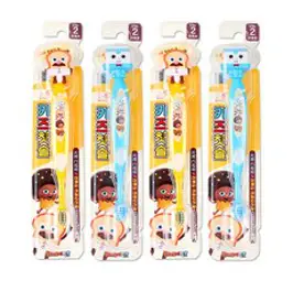 해호 브레드이발소 피규어칫솔 2단계(랜덤), 4개, 랜덤