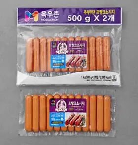 목우촌 주부9단 프랑크 소시지, 500g, 2개