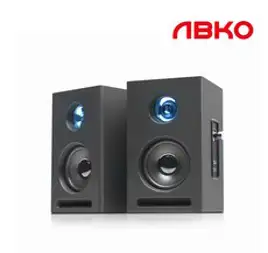 앱코 멀티미디어 2채널 우든 MDF PC 스피커, SP400, BLACK