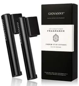 GIOVANNY 프리미엄 파워 스틱 차량용 디퓨저 세트 본품, 화이트머스크, 1세트