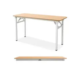 상도가구 밀키 절탁자 1200x450 접이식 테이블 작업대 작업다이, 비치