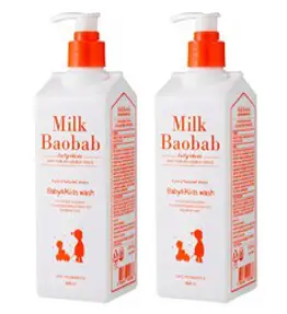 밀크바오밥 베이비앤키즈 워시 풍선껌향, 500ml, 2개