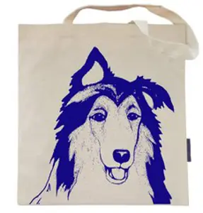 Pet Studio Art Riley the Collie Tote Bag 펫 스튜디오 아트 라일리 더 콜리 토트백, 1개
