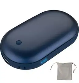 애니클리어 미니 조약돌 손난로 겸용 보조배터리 5000mAh, iGPB-HOT3, 코발트블루