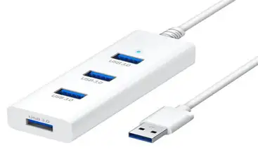 홈플래닛 5포트 USB3.0 유전원허브 HUB5P-T USB*4 + 충전*1, 블랙, 1개