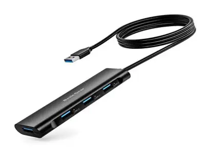 홈플래닛 4포트 USB3.0 허브 HUB4A, 화이트, 1개