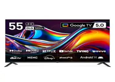 프리즘코리아 4K UHD 구글 5.0 AI DLG 120Hz 스마트TV, 138.7cm(55인치), CP55G5, 스탠드형, 방문설치