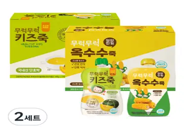 베이비본죽 실온 이유식 후기 한우참깨애호박죽 180g x 3p + 닭고기버섯죽 180g x 3p, 6개