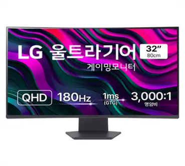 LG전자 QHD 울트라기어 게이밍 모니터 32GS60QC, 80cm