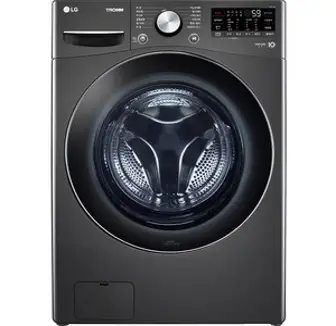 LG전자 트롬 세탁기 F15KQAP 15kg 방문설치, 블랙 스테인리스