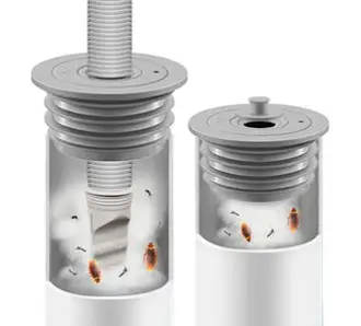 Tooliva 세탁기 배수구 냄새방지 누수방지 다기능 하수구트랩 세트, 1개, 90mm*90mm*128mm